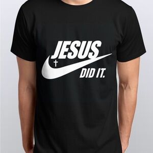 Jesus Did It Graphic Tee XL | Heavy Cotton Blend